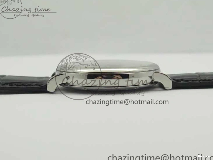 MIROTIME 0520 Portofino Automatic SS MKF 1:1 Best Edition White Dial On Black Leather Strap MIYOTA 9015 V Original 7204